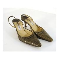 Jimmy Choo size 3.5 Snake Skin Slingback Low Heels