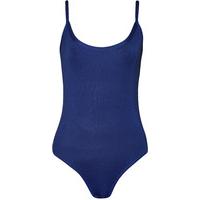 Jillian Basic Camisole Strappy Bodysuit - Royal Blue