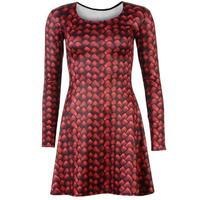 Jilted Generation Printed Skater Dress Ladies