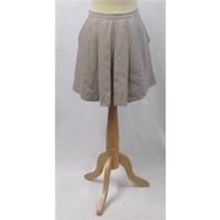 Jigsaw Size 10 Taupe Irish Linen Skirt Jigsaw - Size: 10 - Beige - Mini skirt