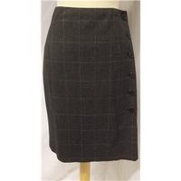 jigsaw size 10 grey checked skirt