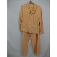 Jigsaw Peach Linen Trouser Suit - Size 1