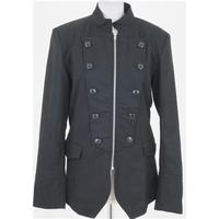 Jiniy, size L black military style coat