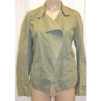 Jigsaw Size 8 Khaki Checked Jacket