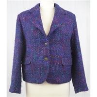 Jigsaw - Size: 10/12 - Purple - Wool Jacket