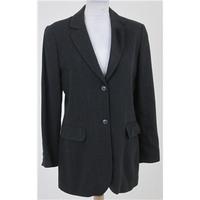 Jigsaw, size 10 charcoal grey smart fine wool blend jacket