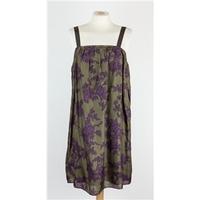 Jigsaw, size 10 green & purple silk dress