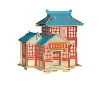 Jigsaw Puzzles 3D Puzzles Building Blocks DIY Toys Chinese Architecture Wood Model Building Toy