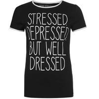 Jilted Generation Slogan T Shirt Ladies