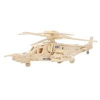 Jigsaw Puzzles 3D Puzzles Wooden Puzzles Building Blocks DIY Toys Helicopter Wood