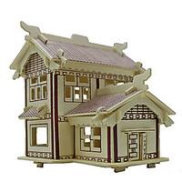 Jigsaw Puzzles 3D Puzzles Building Blocks DIY Toys Architecture Wood Model Building Toy