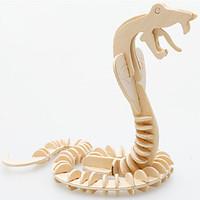 Jigsaw Puzzles 3D Puzzles / Wooden Puzzles Building Blocks DIY Toys Snake Wood Beige Model Building Toy