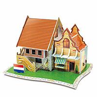 Jigsaw Puzzles 3D Puzzles Building Blocks DIY Toys Architecture Paper Model Building Toy