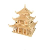 Jigsaw Puzzles 3D Puzzles Building Blocks DIY Toys Chinese Architecture Wood Model Building Toy