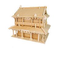 Jigsaw Puzzles 3D Puzzles Building Blocks DIY Toys Chinese Architecture Wood Model Building Toy