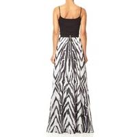 JINX - Zebra print maxi skirt with black waistband