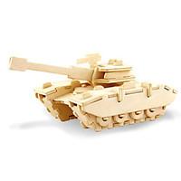 Jigsaw Puzzles 3D Puzzles Building Blocks DIY Toys Tank Wood Model Building Toy