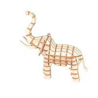 Jigsaw Puzzles 3D Puzzles Building Blocks DIY Toys Animal Wood Model Building Toy