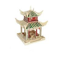 Jigsaw Puzzles 3D Puzzles Building Blocks DIY Toys Chinese Architecture Wood Model Building Toy