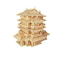 Jigsaw Puzzles 3D Puzzles Building Blocks DIY Toys Chinese Architecture Wood Model Building Toy