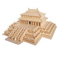 Jigsaw Puzzles 3D Puzzles Building Blocks DIY Toys Chinese Architecture Wood Model Building Toy