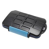 JJC MC-2 Anti-shock Waterproof Memory Card Case Hard Storage 4 CF 8 SD