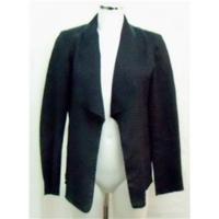 jjill black linen jacket size s