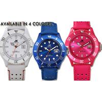JK057L White Watch Leather Strap