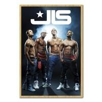 jls shirtless poster beech framed 965 x 66 cms approx 38 x 26 inches