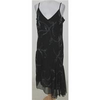 JMD, size 18 black beaded evening dress