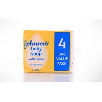 Johnsons Baby Soap 4pack Honey