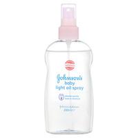 johnsons baby light oil spray 200ml