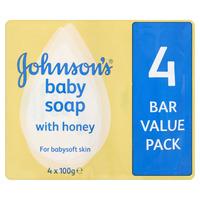 Johnsons Baby Soap 4 Bar Value Pack