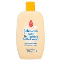 johnsons baby 2in1 bubble bath wash 300ml