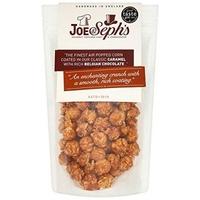 joe sephs belgian chocolate caramel popcorn 90g x 12