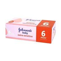 Johnsons Extra Sensitive Baby Wipes 6 Pack