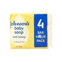 Johnson\'s Baby Soap with Honey 4 Bar Value Pack