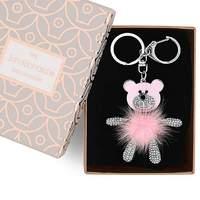 Jon Richard fluffy bear keyring