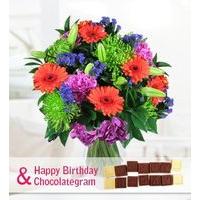 Joyful and Birthday Chocogram