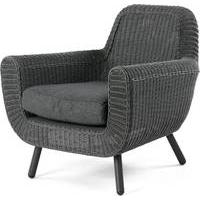 Jonah Outdoor Armchair, Rattan Grey