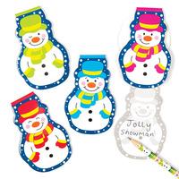 jolly snowman memo pads pack of 8