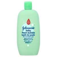 Johnsons Baby Fresh Bubble Bath and Wash 500ml