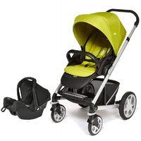 joie chrome plus silver frame 2in1 travel system green free gemm car s ...