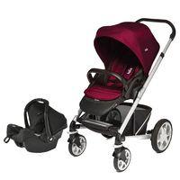 Joie Chrome Plus Silver Frame 2in1 Travel System-Wine !Free Gemm Car Seat and Extra Colour Pack Worth £150!