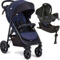 Joie Litetrax 4-Wheel 2in1 Gemm Travel System with I-base-Eclipse (New)