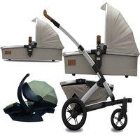 Joolz Geo Earth || Mono 3in1 Travel System With BeSafe Car Seat-Elephant Grey