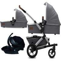 joolz geo studio mono 3in1 travel system with besafe car seat gris