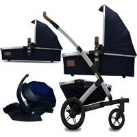 Joolz Geo Earth || Mono 3in1 Travel System With BeSafe Car Seat-Parrot Blue