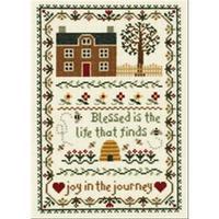 Joy In The Journey Counted Cross Stitch Kit-7-3/4X11-1/4 14 Count 243123