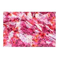 John Kaldor Floral Print Cotton Dress Fabric Pink